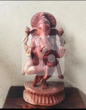Statues of Ganesh - Wood Finished - Online Sri Lanka