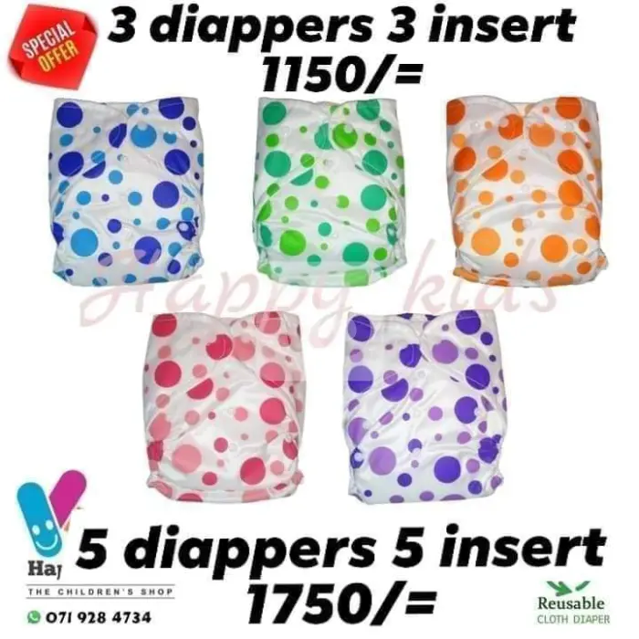 Washable diapers for baby
