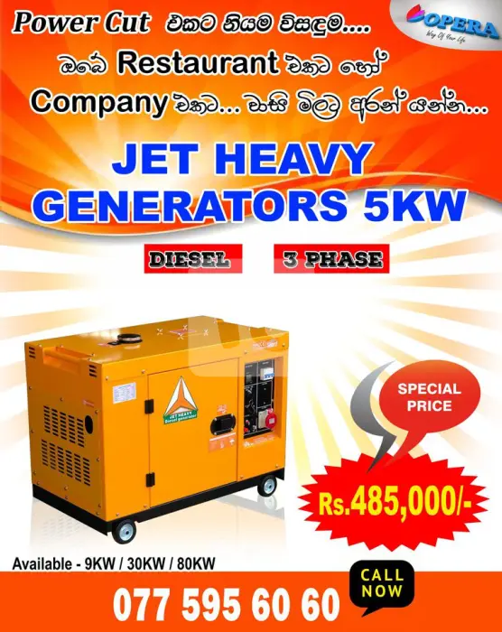 Power Generator for your Home, Restaurant or Office Space
