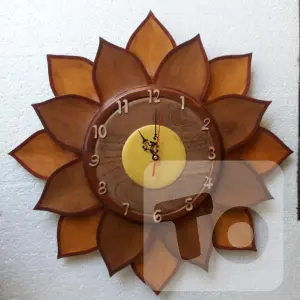 Wall Clocks in Sri Lanka - Wooden wall clock for your house living room or office space