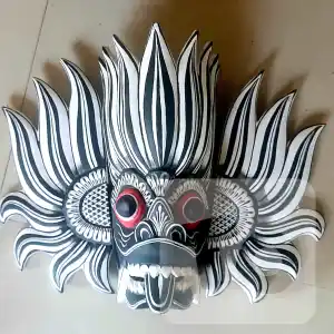 Traditional Wooden Masks Online - Sri Lankan traditional, handmade Wooden Yakkha Raaksha wooden Masks