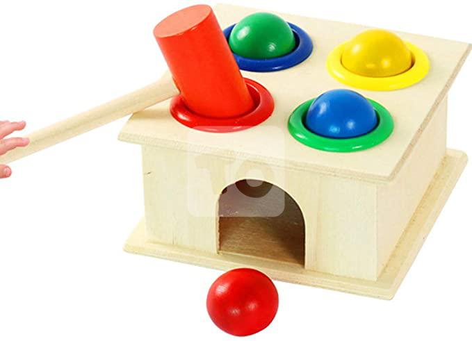 NUOBESTY Wooden hammering Toy