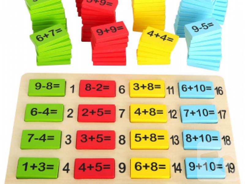 Math Tiles for Learning Addition and Subtracting Number Fun Early Educational Toy