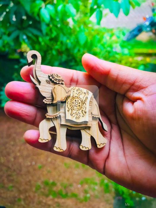 Fridge Magnet - Kandy Elephant Perahara Art Surface Magnet Art