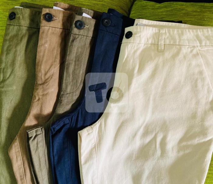Cotton Trousers (Slim Fit) Made in Sri Lanka-Best Price-Whole sale and Retail