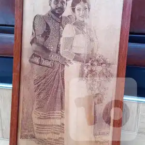Introducing new wedding photo framing and printing with Engraved and laser Cuts - Engraved Photos and Text in Sri Lanka